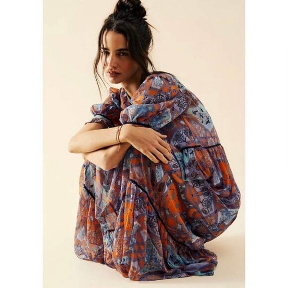 Free People Carmella Printed Dress - Picture 1 of 9
